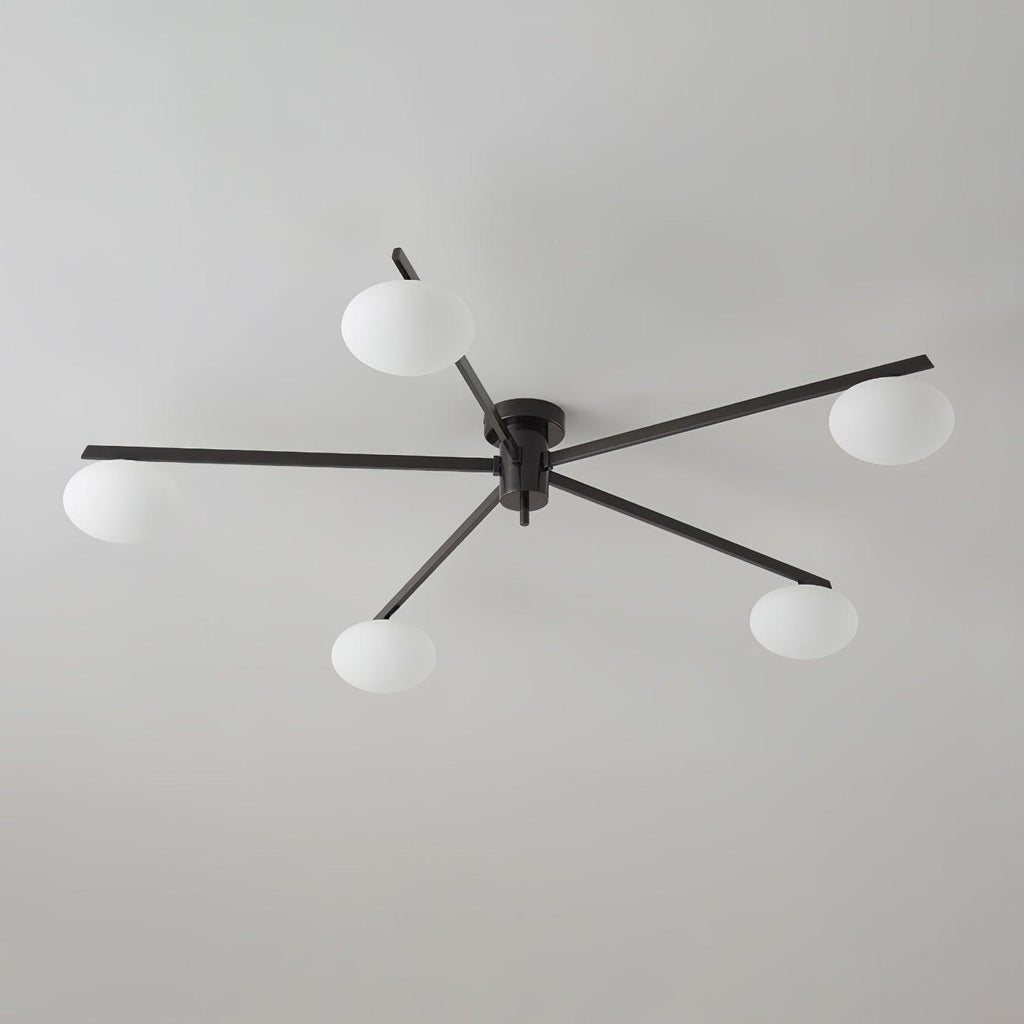 Iverena Glass Ceiling Light-Moonnatur