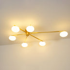 Iverena Glass Ceiling Light-Moonnatur