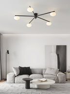 Iverena Glass Ceiling Light-Moonnatur