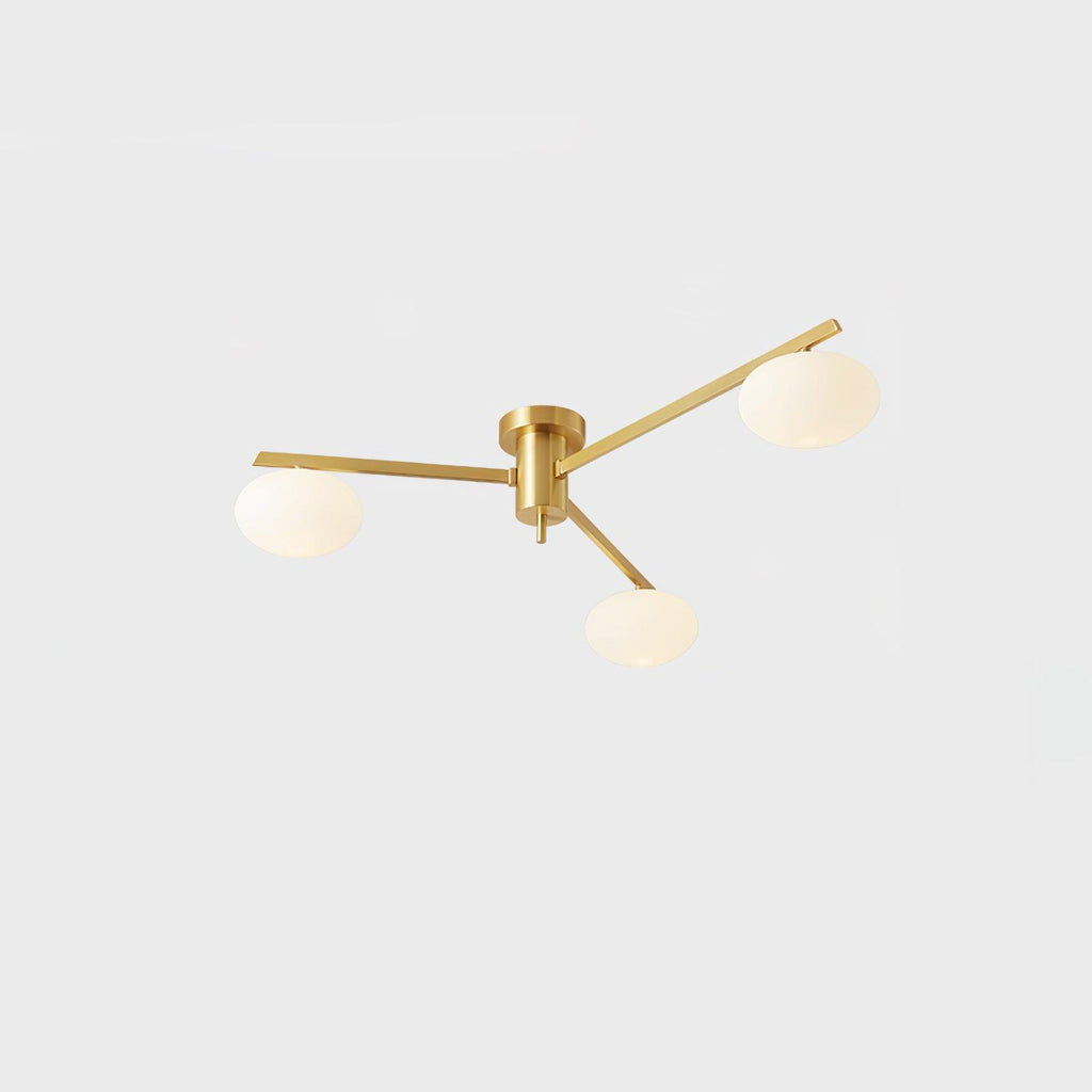 Iverena Glass Ceiling Light-Moonnatur