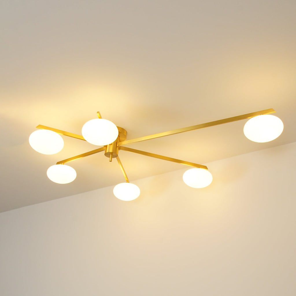 Iverena Glass Ceiling Light-Moonnatur