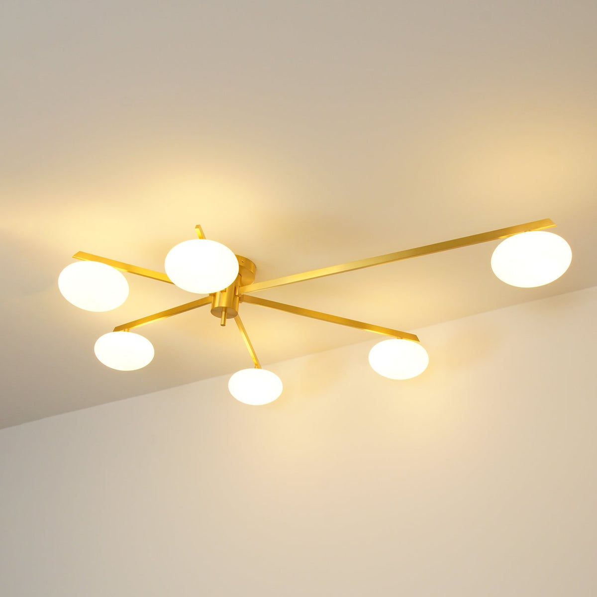 Iverena Glass Ceiling Light-Moonnatur