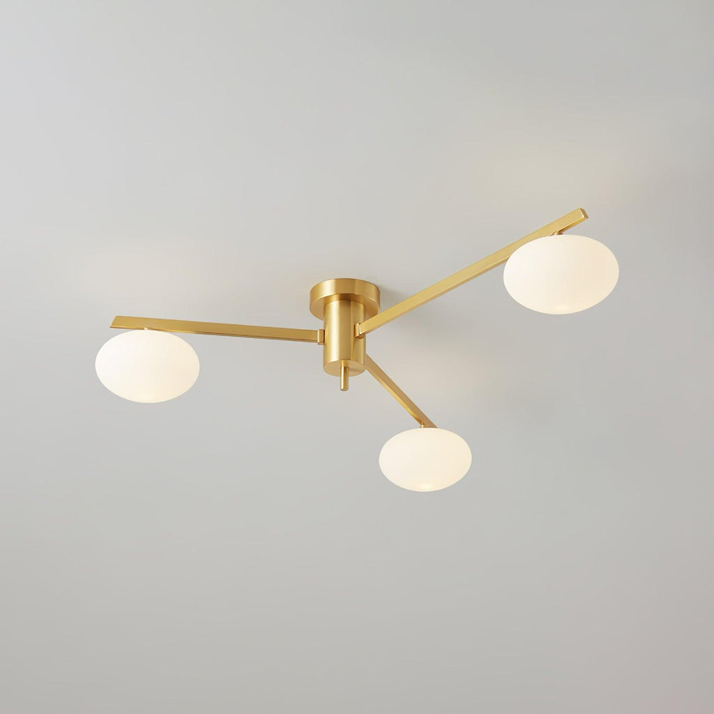 Iverena Glass Ceiling Light-Moonnatur