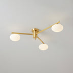 Iverena Glass Ceiling Light-Moonnatur