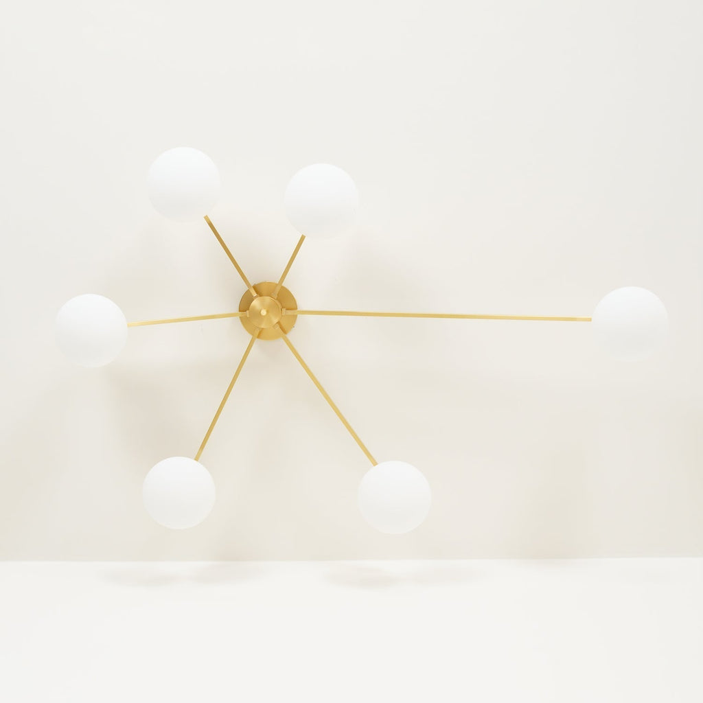 Iverena Glass Ceiling Light-Moonnatur