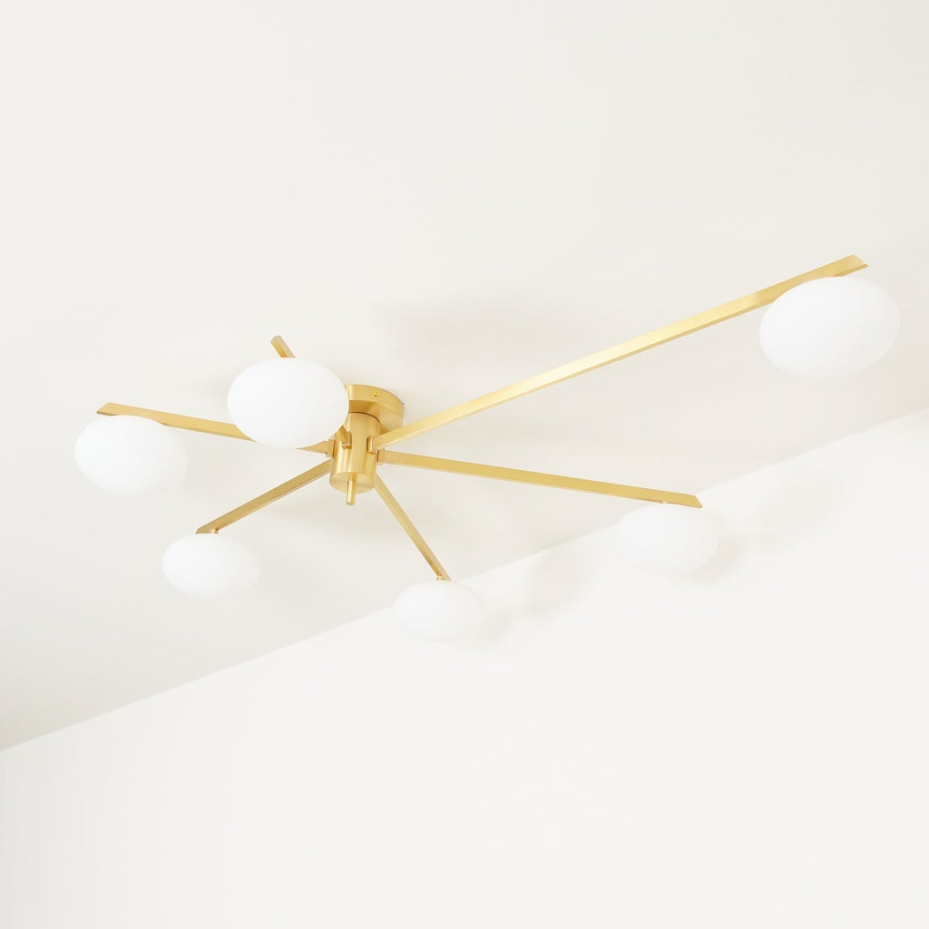 Iverena Glass Ceiling Light-Moonnatur