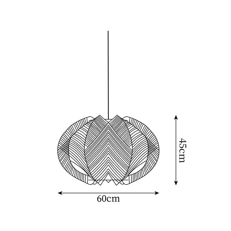 Ravenselis Fabric Pendant Light-Moonnatur