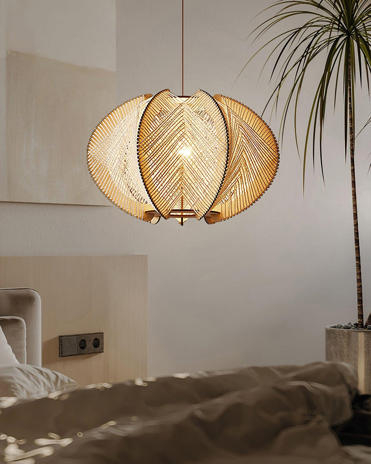 Verdenlyn Hemp Rope Pendant Light-Moonnatur