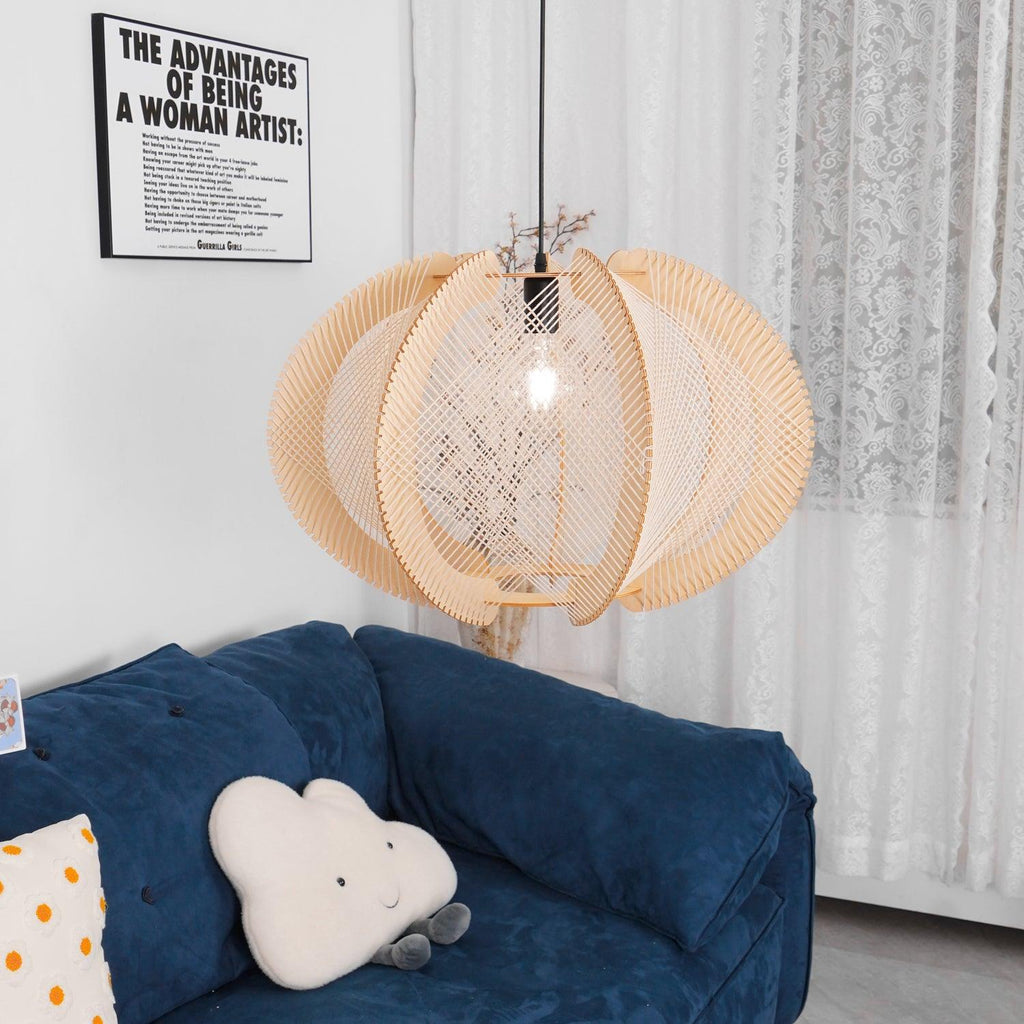 Ravenselis Fabric Pendant Light-Moonnatur