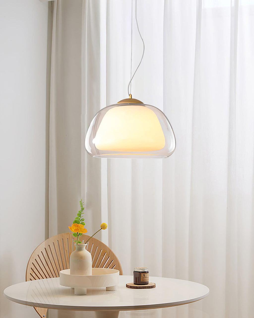 Woldengrove Glass Pendant Light-Moonnatur