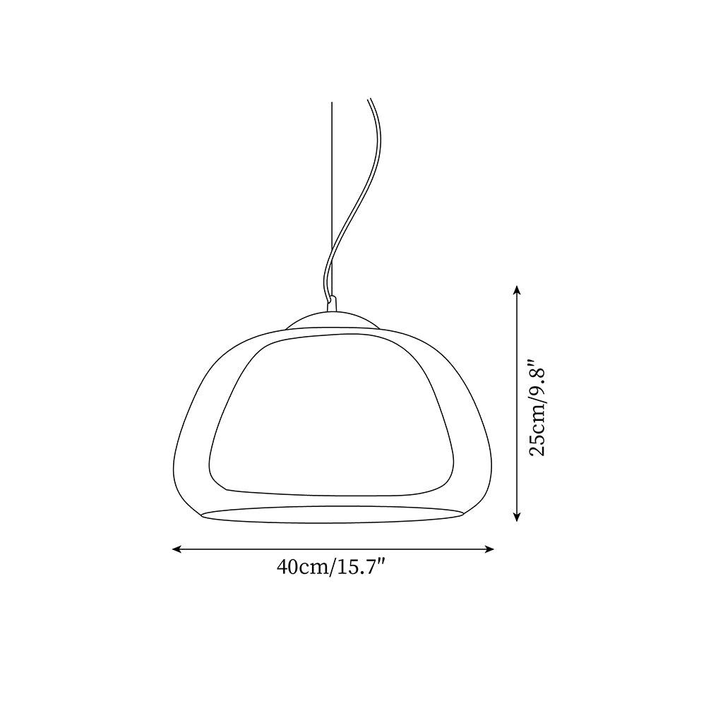 Woldengrove Glass Pendant Light-Moonnatur