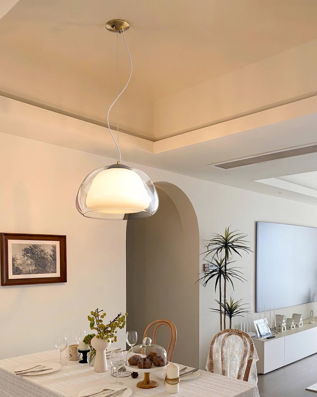 Woldengrove Glass Pendant Light-Moonnatur