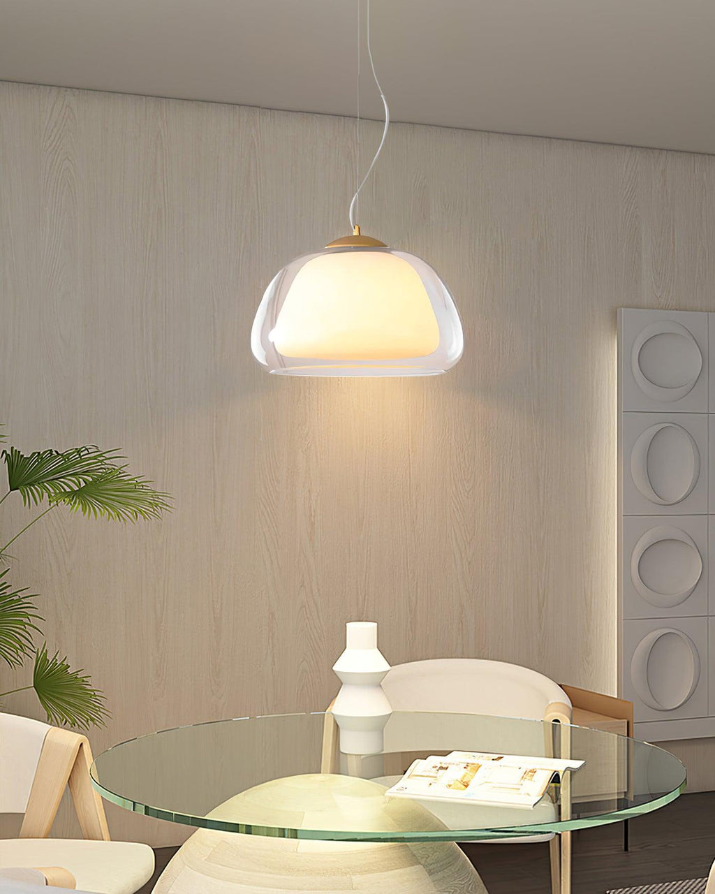 Woldengrove Glass Pendant Light-Moonnatur