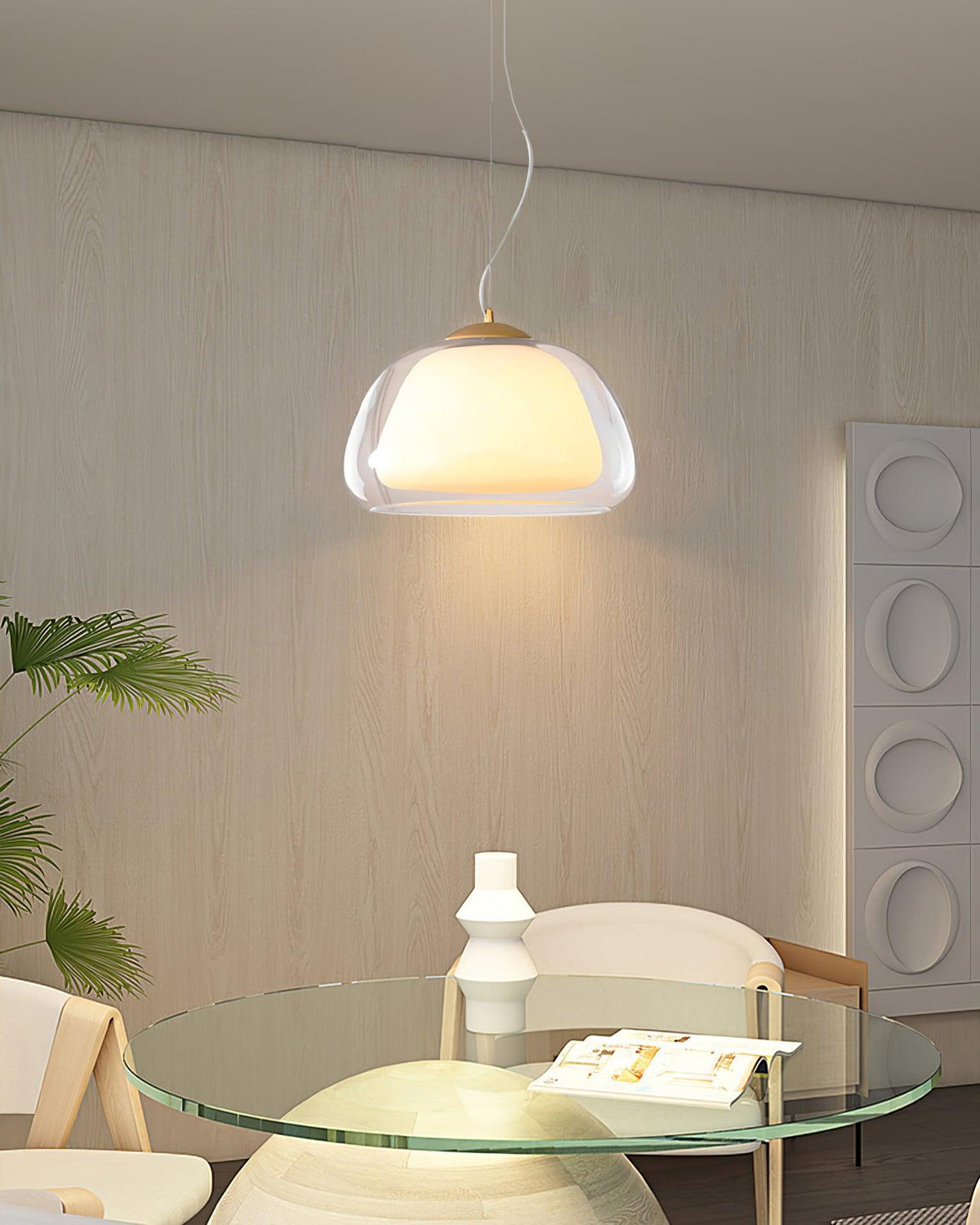 Woldengrove Glass Pendant Light-Moonnatur