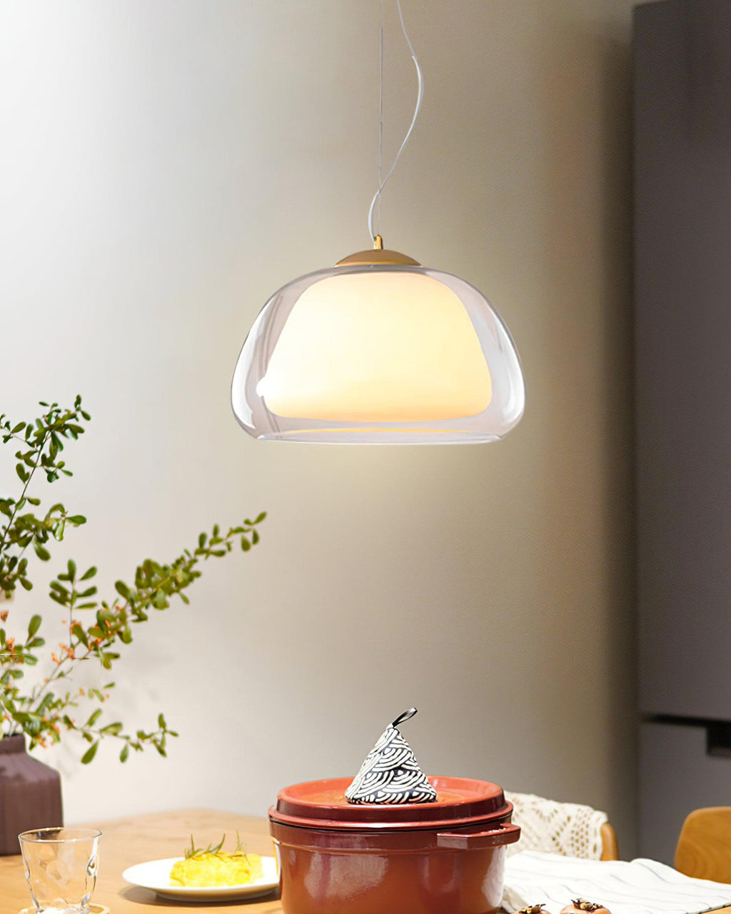 Woldengrove Glass Pendant Light-Moonnatur