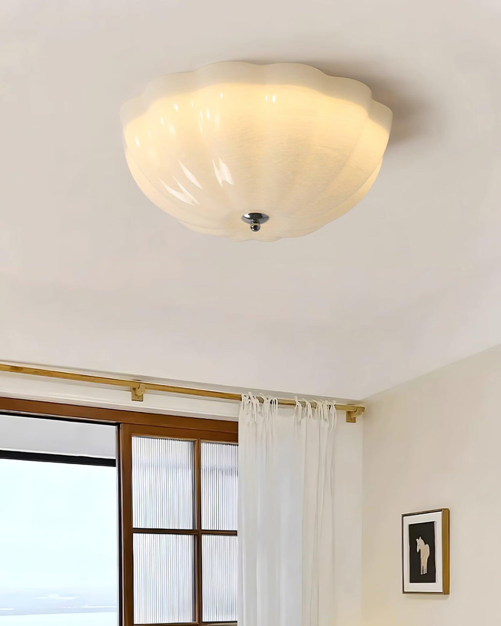 Feslune Glass Ceiling Light-Moonnatur