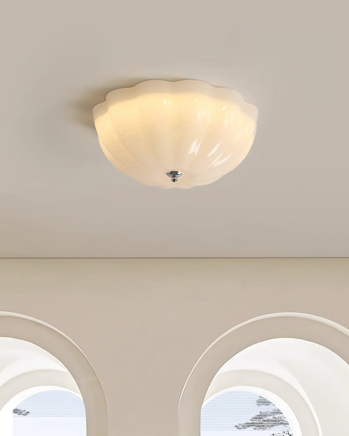 Feslune Glass Ceiling Light-Moonnatur