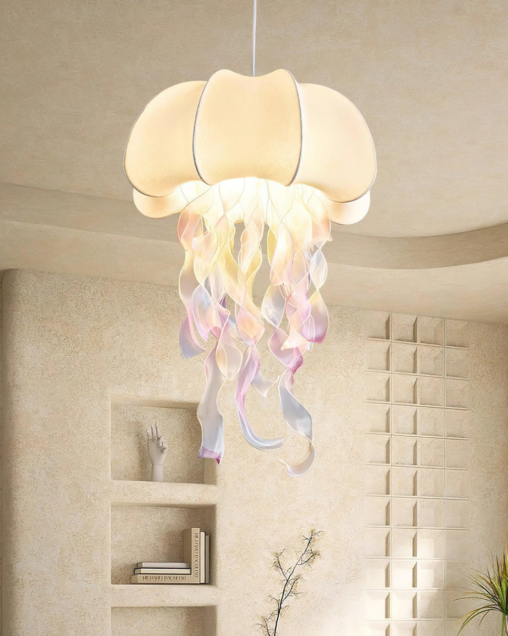 Carneleth Fabric Pendant Light-Moonnatur
