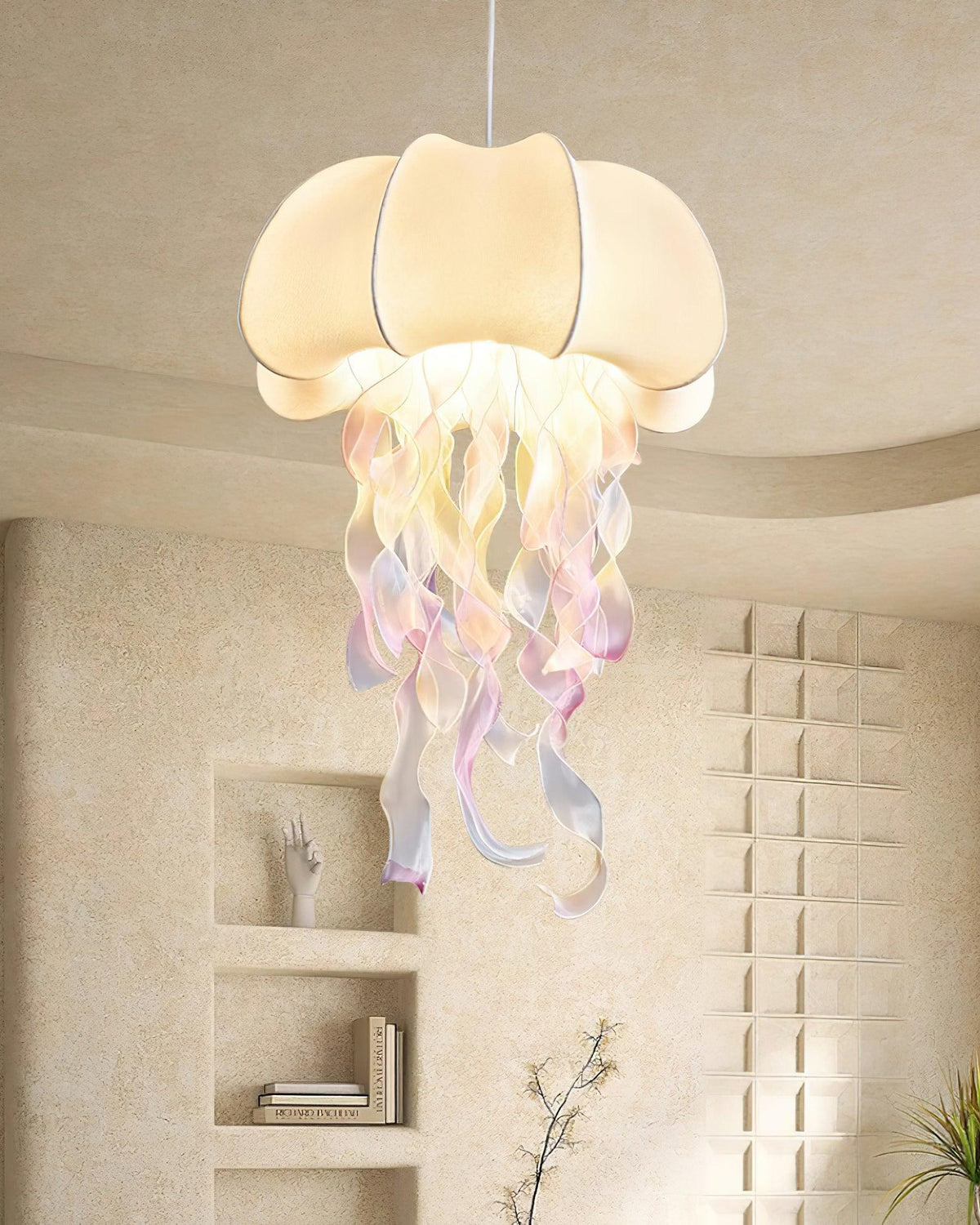 Carneleth Fabric Pendant Light-Moonnatur