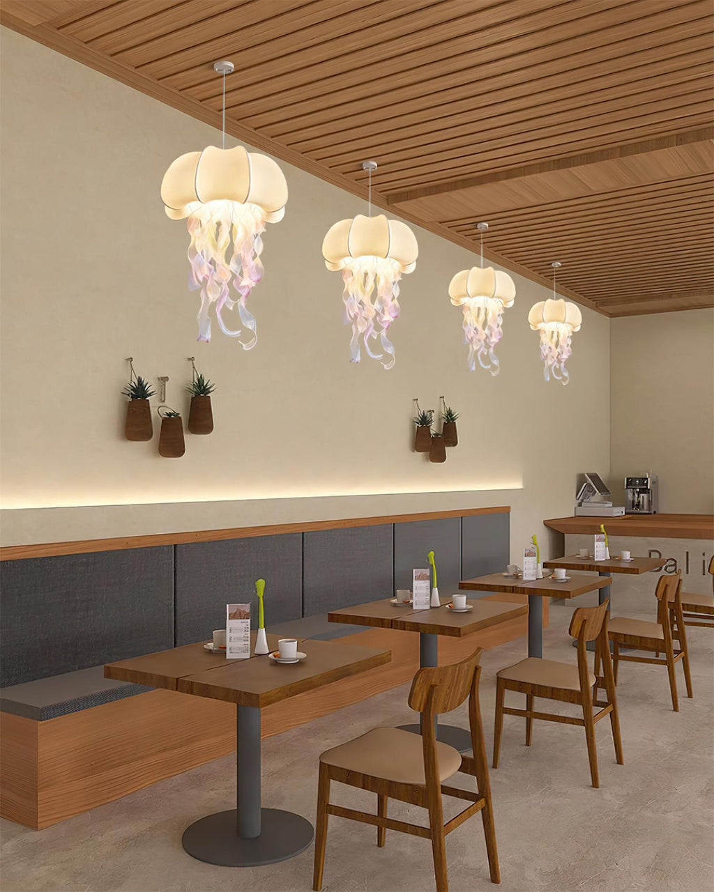 Carneleth Fabric Pendant Light-Moonnatur