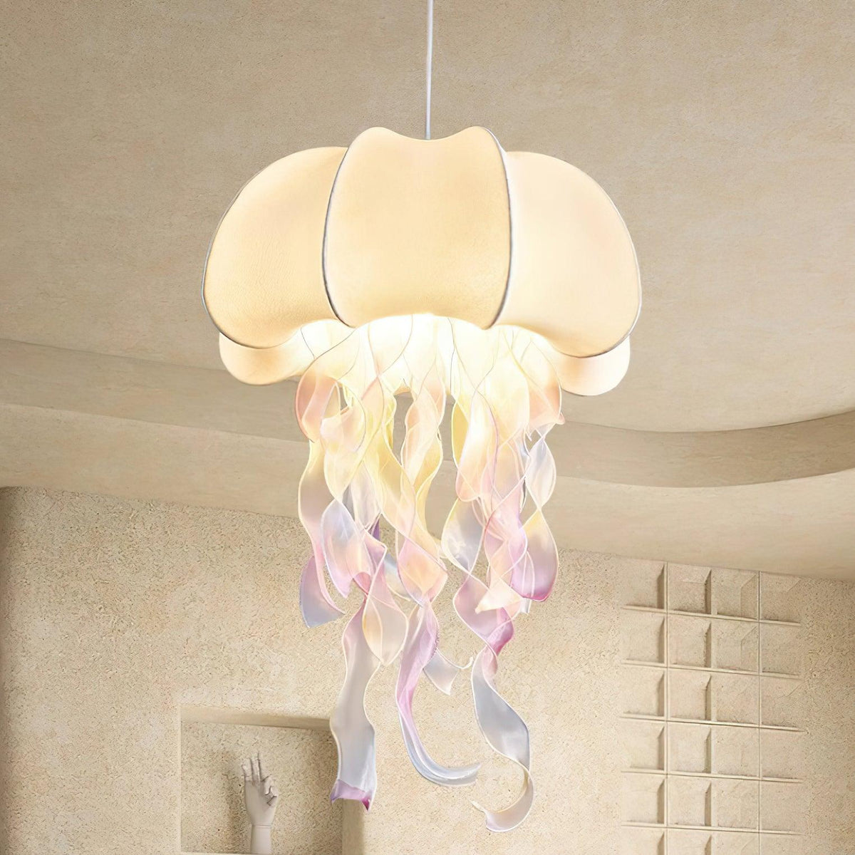 Carneleth Fabric Pendant Light-Moonnatur