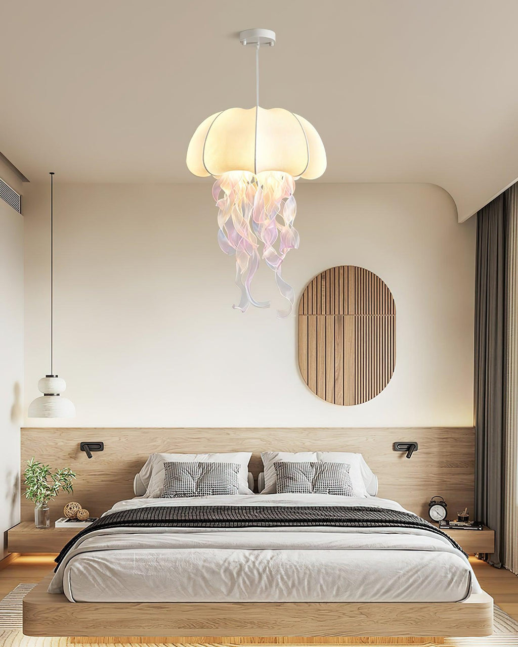 Carneleth Fabric Pendant Light-Moonnatur