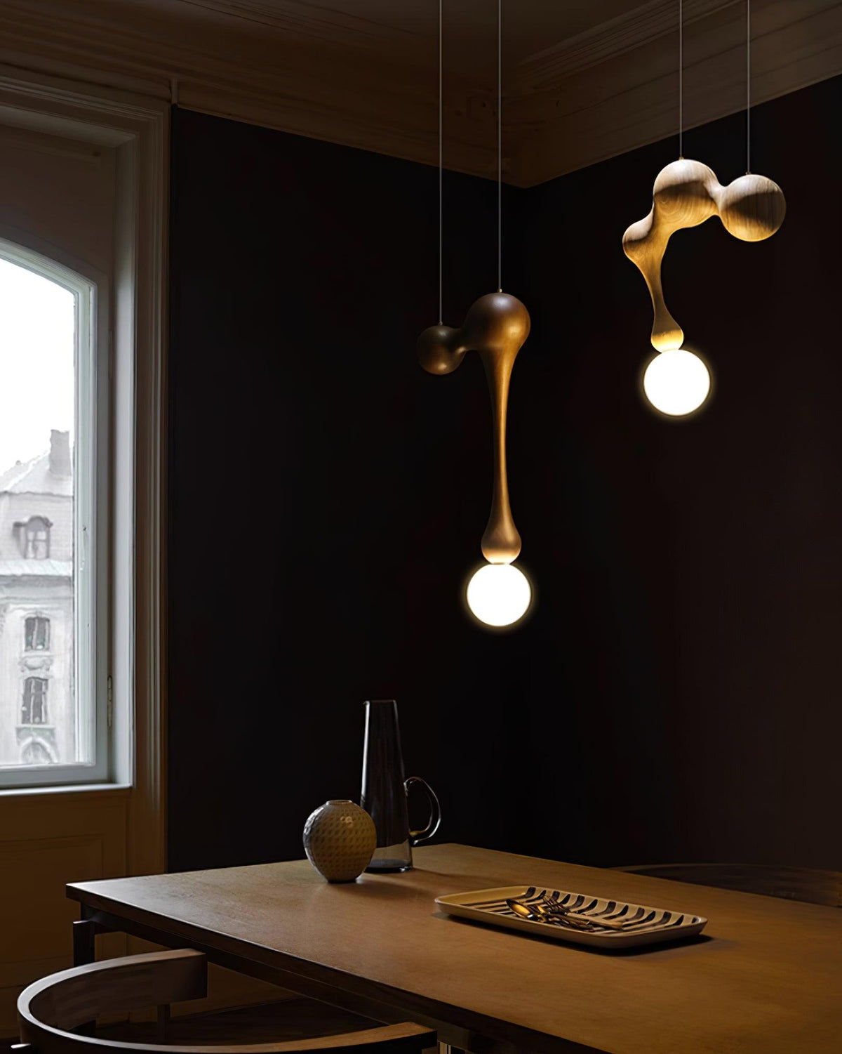 Kaelwyn Wood Pendant Light-Moonnatur