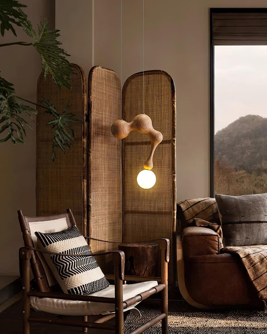 Kaelwyn Wood Pendant Light-Moonnatur