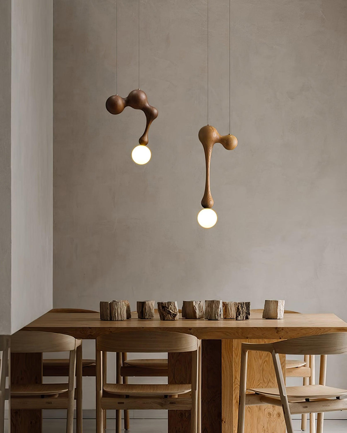 Kaelwyn Wood Pendant Light-Moonnatur