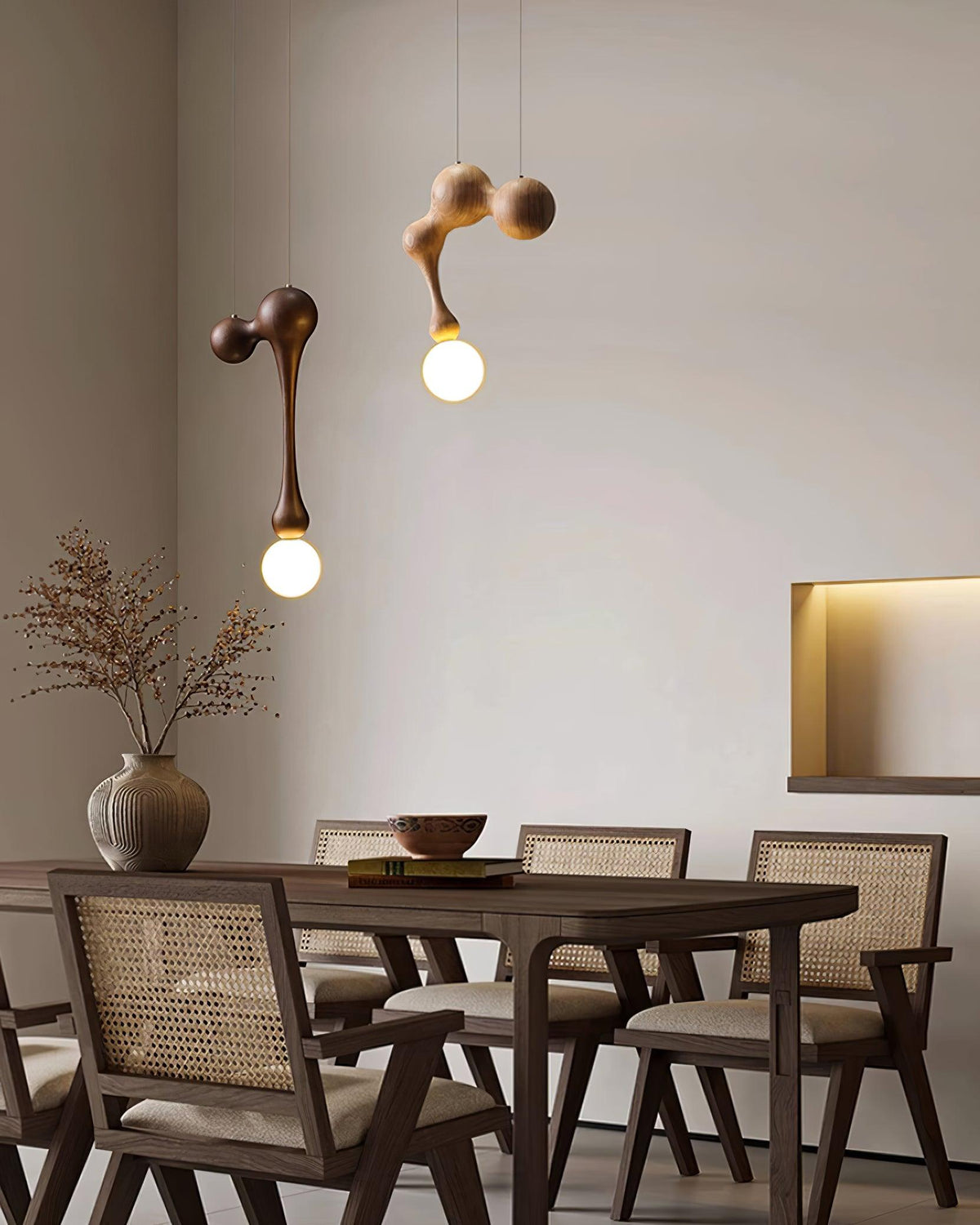 Kaelwyn Wood Pendant Light-Moonnatur