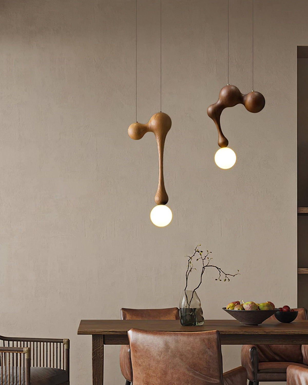 Kaelwyn Wood Pendant Light-Moonnatur