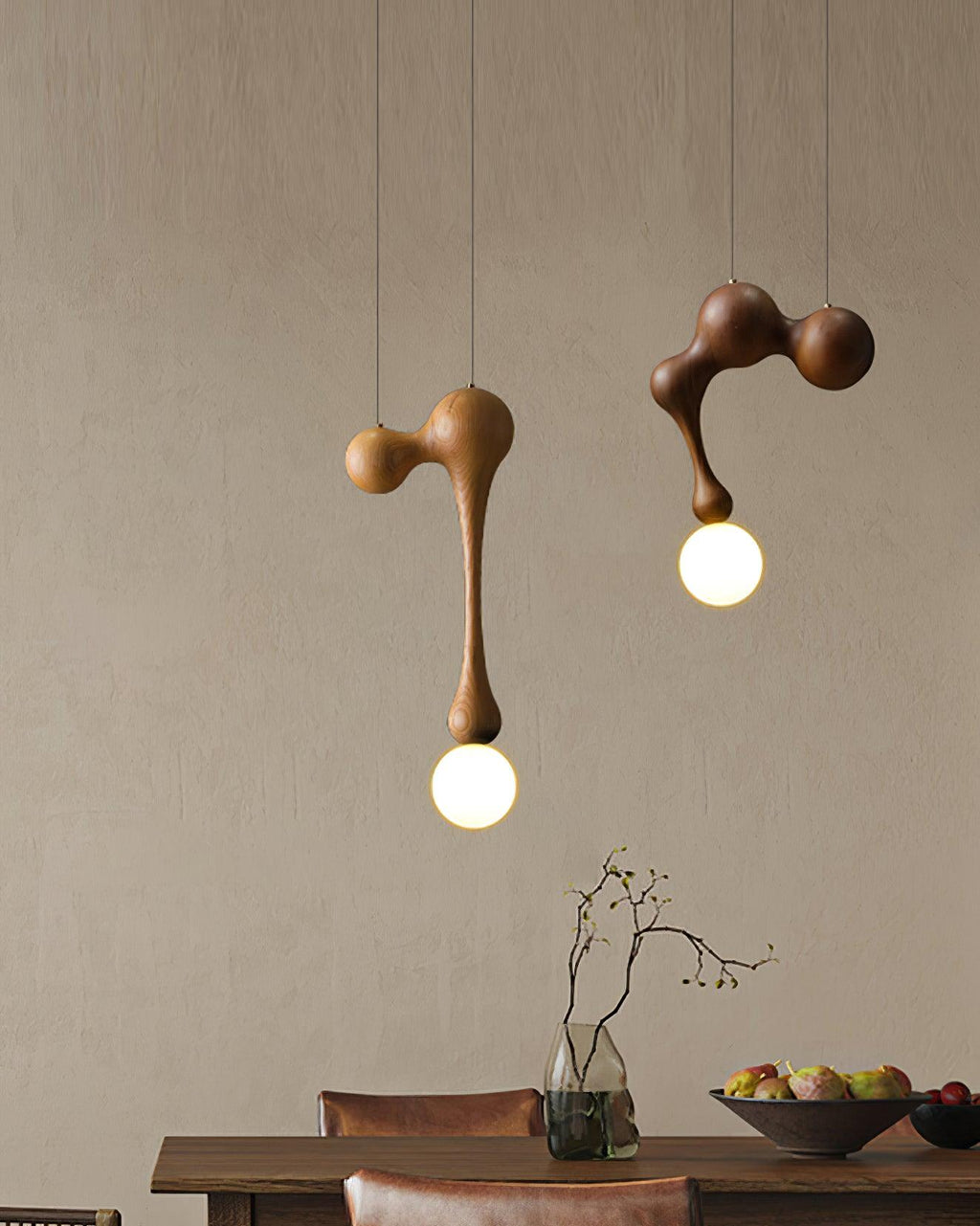 Kaelwyn Wood Pendant Light-Moonnatur