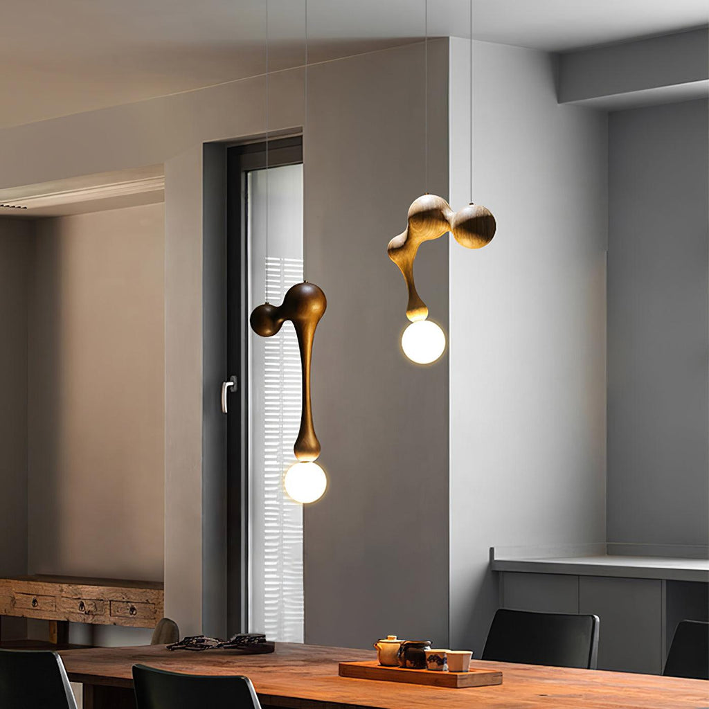 Kaelwyn Wood Pendant Light-Moonnatur