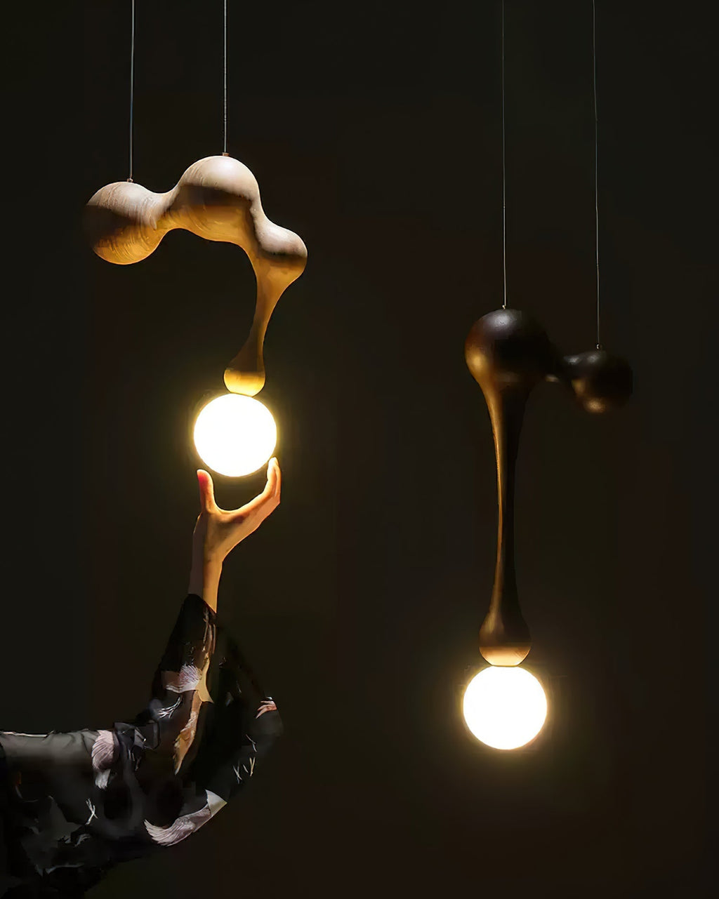 Kaelwyn Wood Pendant Light-Moonnatur