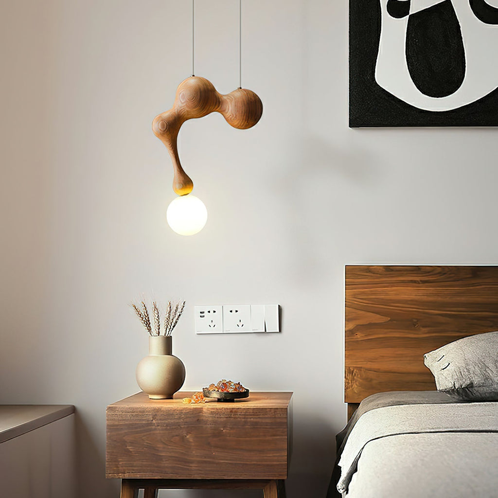 Kaelwyn Wood Pendant Light-Moonnatur