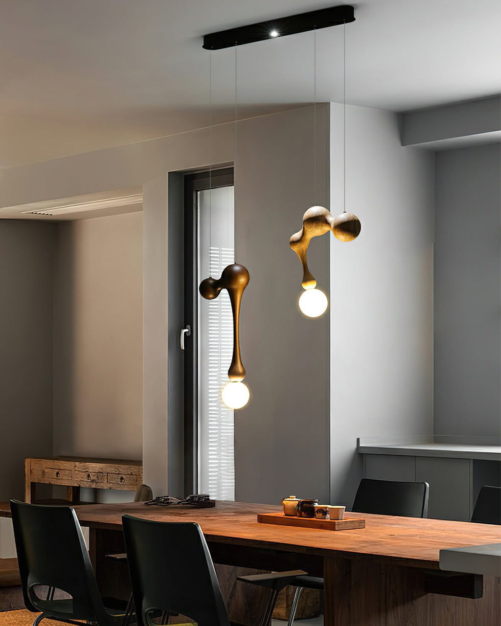 Kaelwyn Wood Pendant Light-Moonnatur