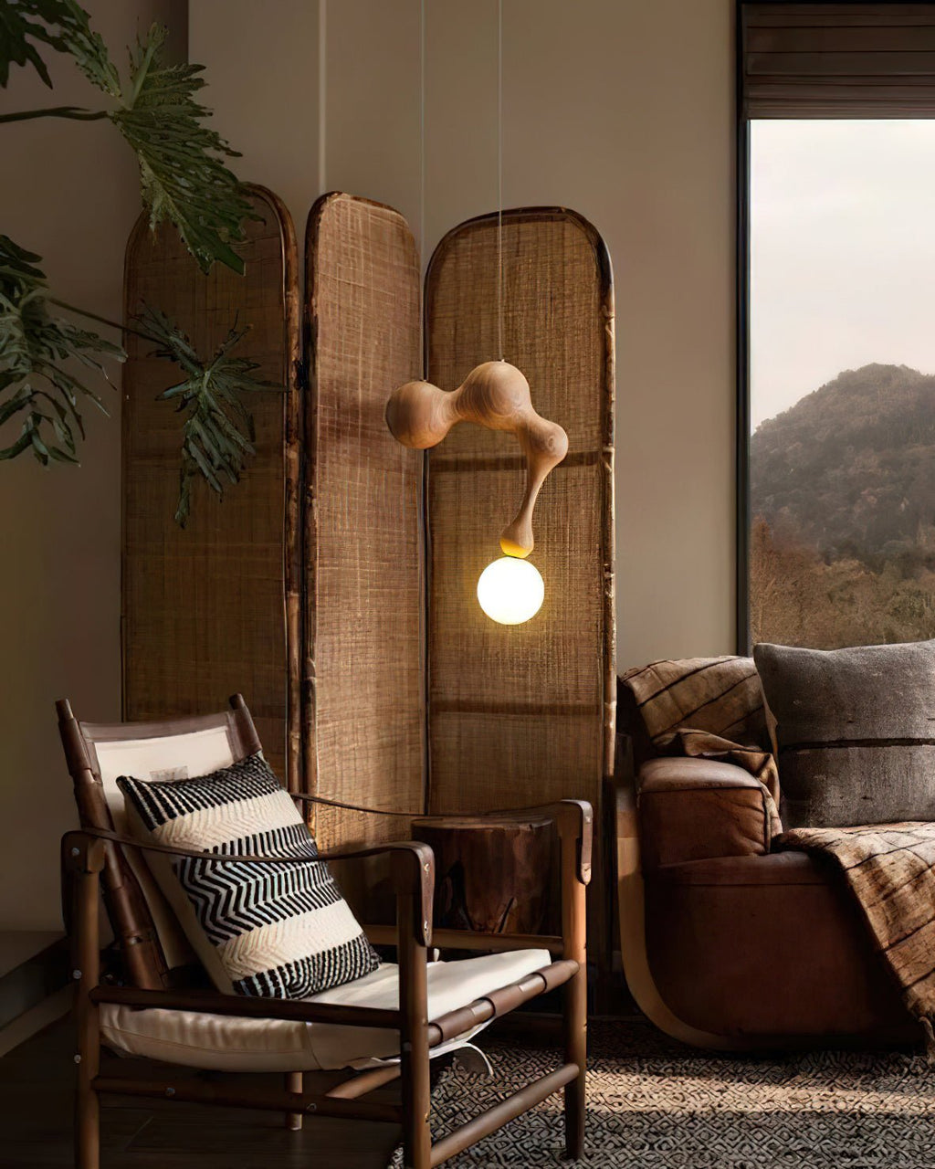 Kaelwyn Wood Pendant Light-Moonnatur