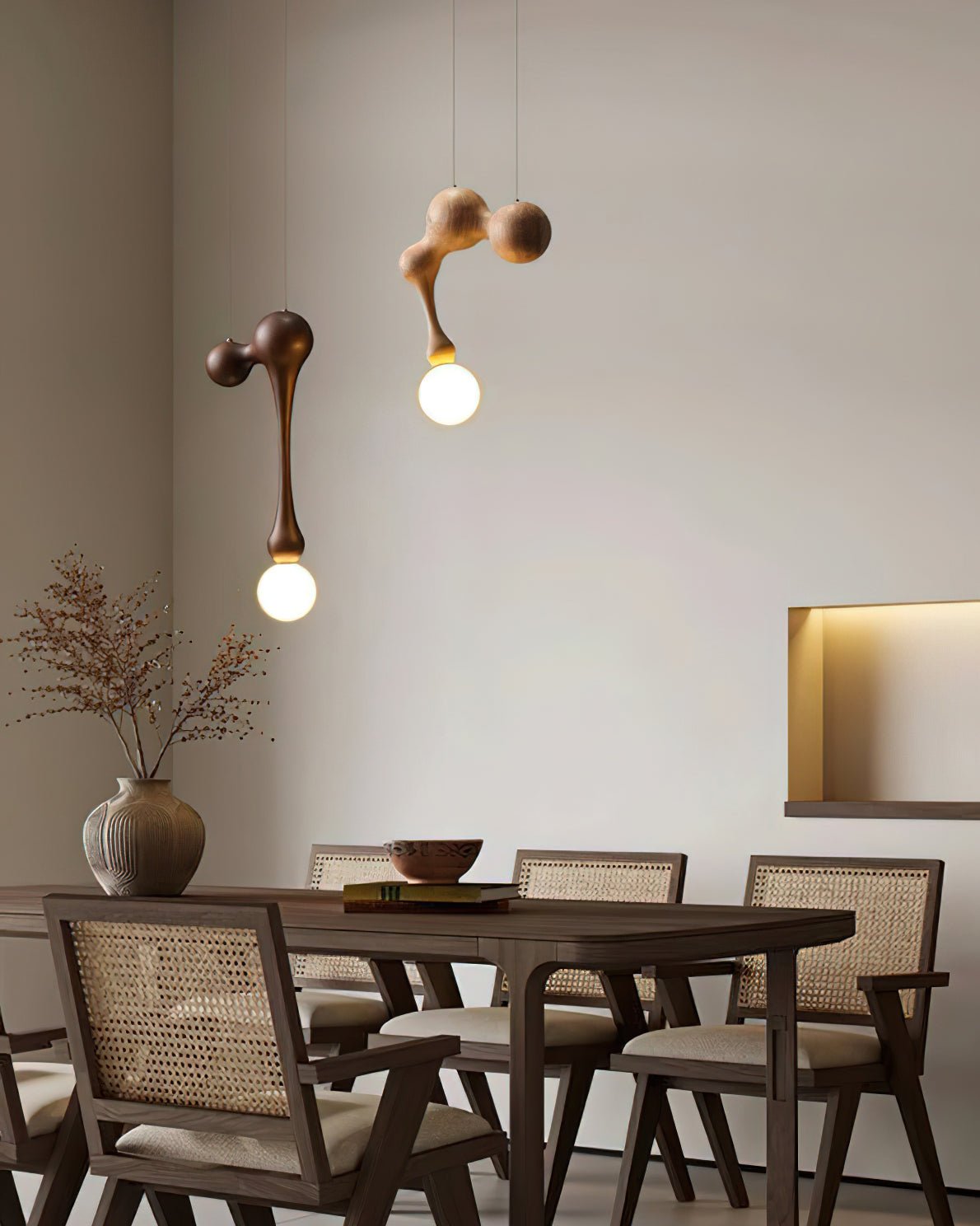 Kaelwyn Wood Pendant Light-Moonnatur
