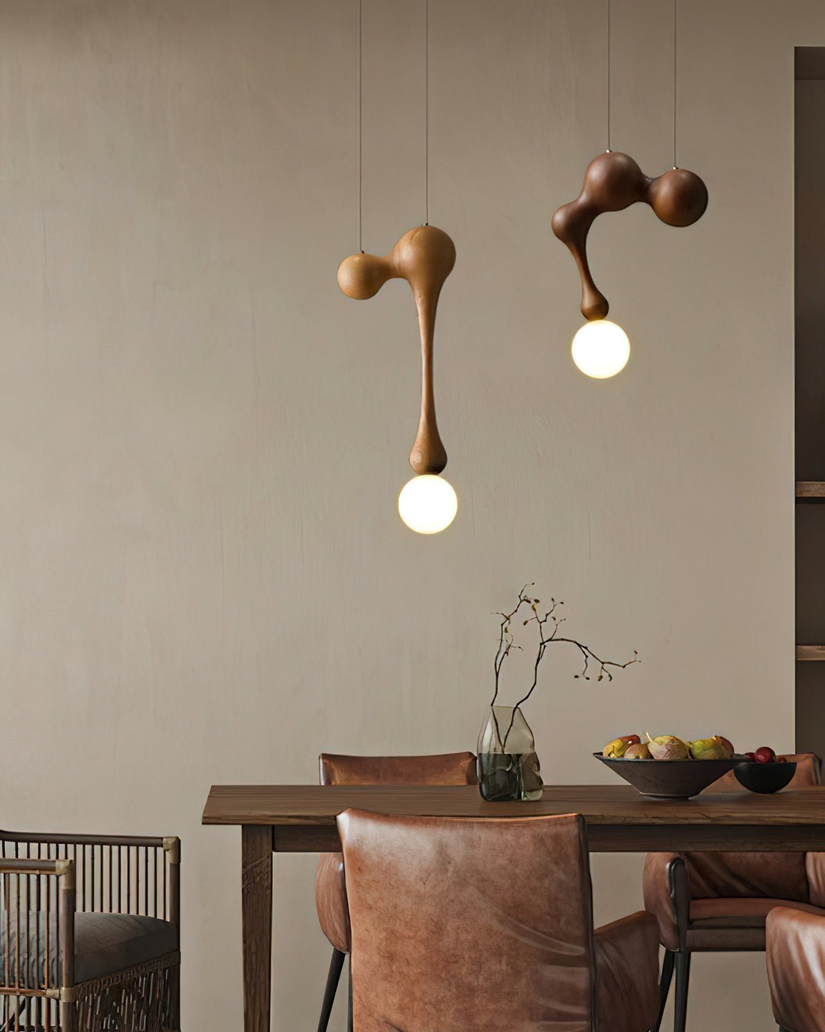 Kaelwyn Wood Pendant Light-Moonnatur