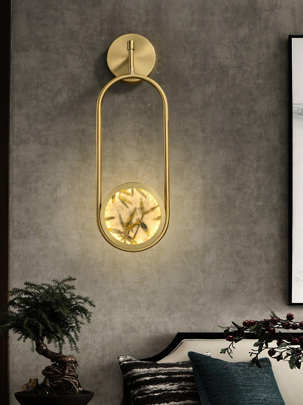 Darnelash Stained Glass Wall Light-Moonnatur