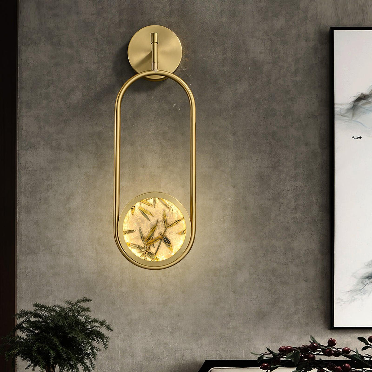 Darnelash Stained Glass Wall Light-Moonnatur