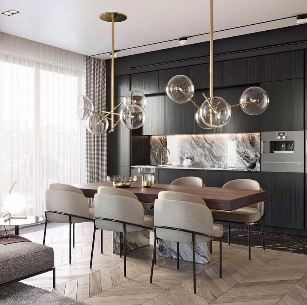 Delsoria Glass Chandelier-Moonnatur