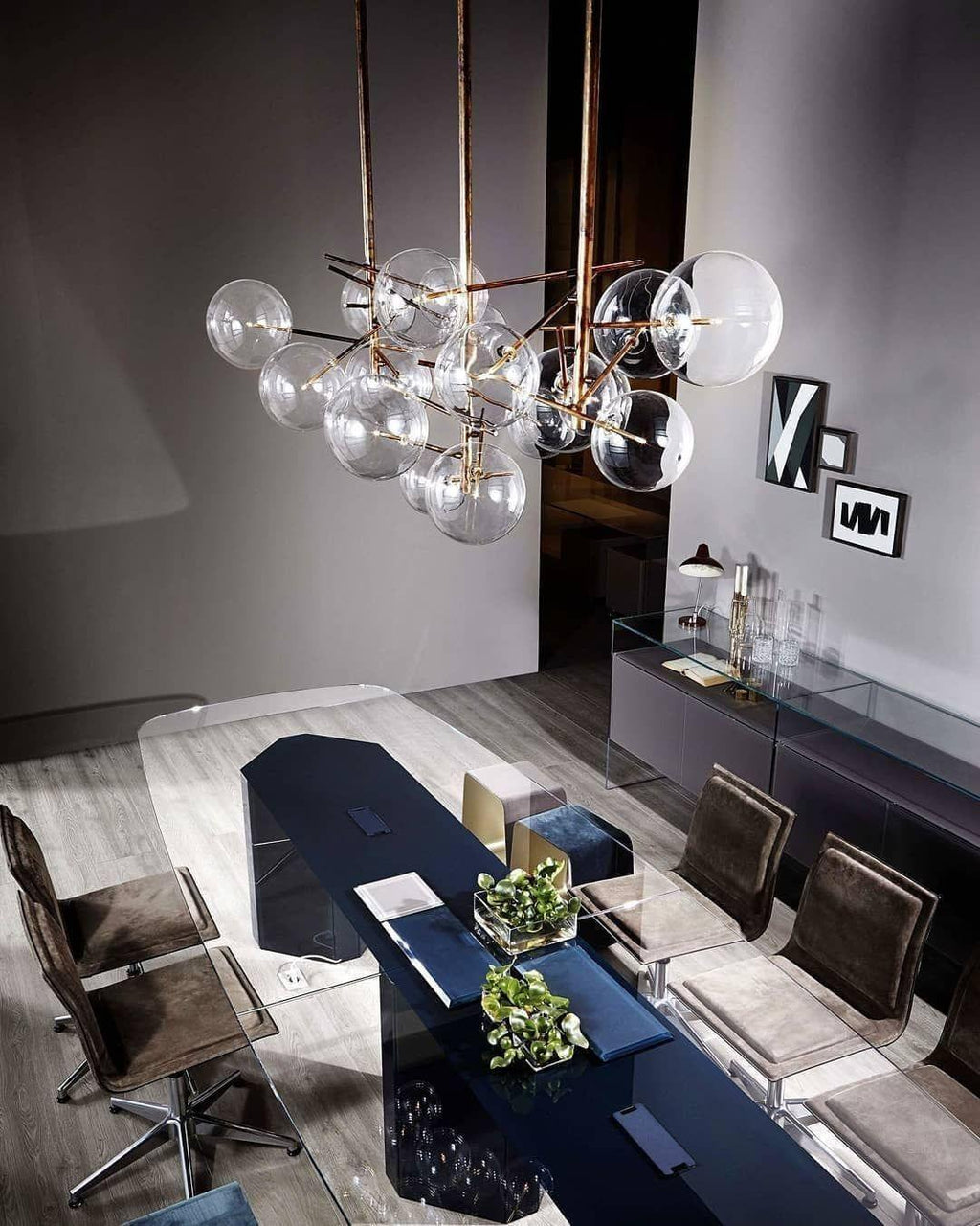 Delsoria Glass Chandelier-Moonnatur
