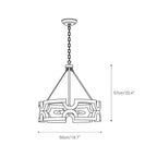 Ulvenenna Wood Chandelier-Moonnatur