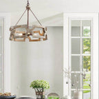Ulvenenna Wood Chandelier-Moonnatur