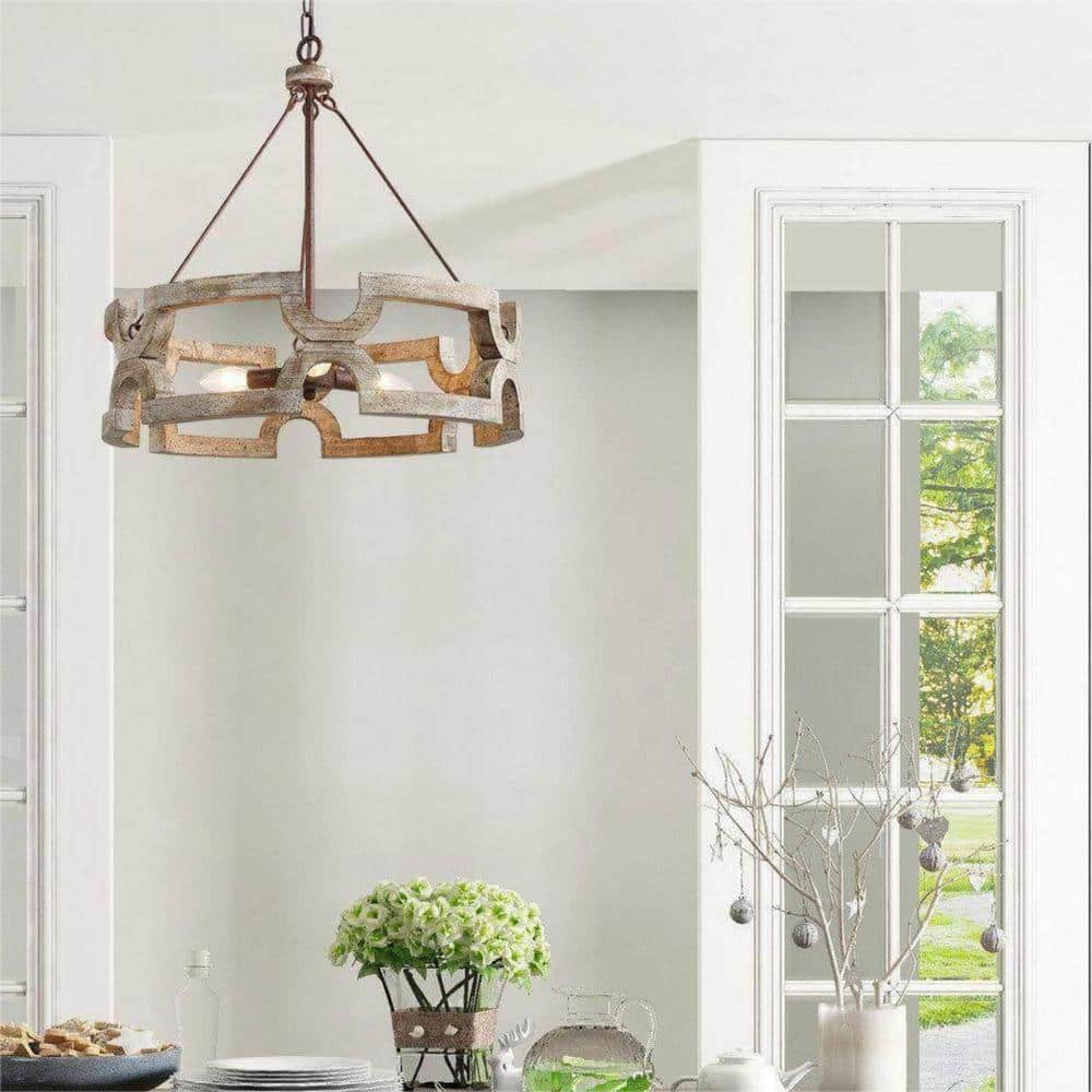 Ulvenenna Wood Chandelier-Moonnatur