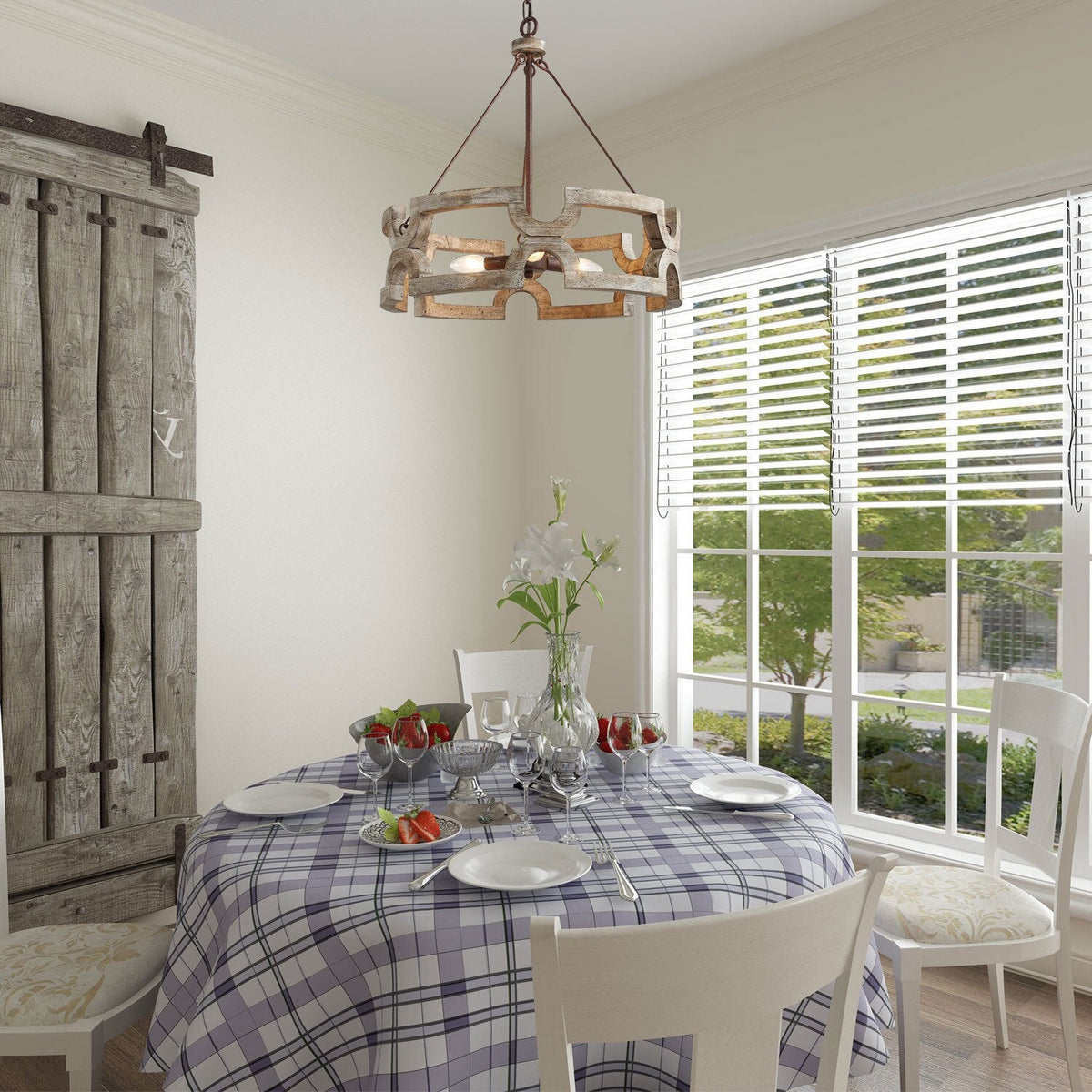 Ulvenenna Wood Chandelier-Moonnatur