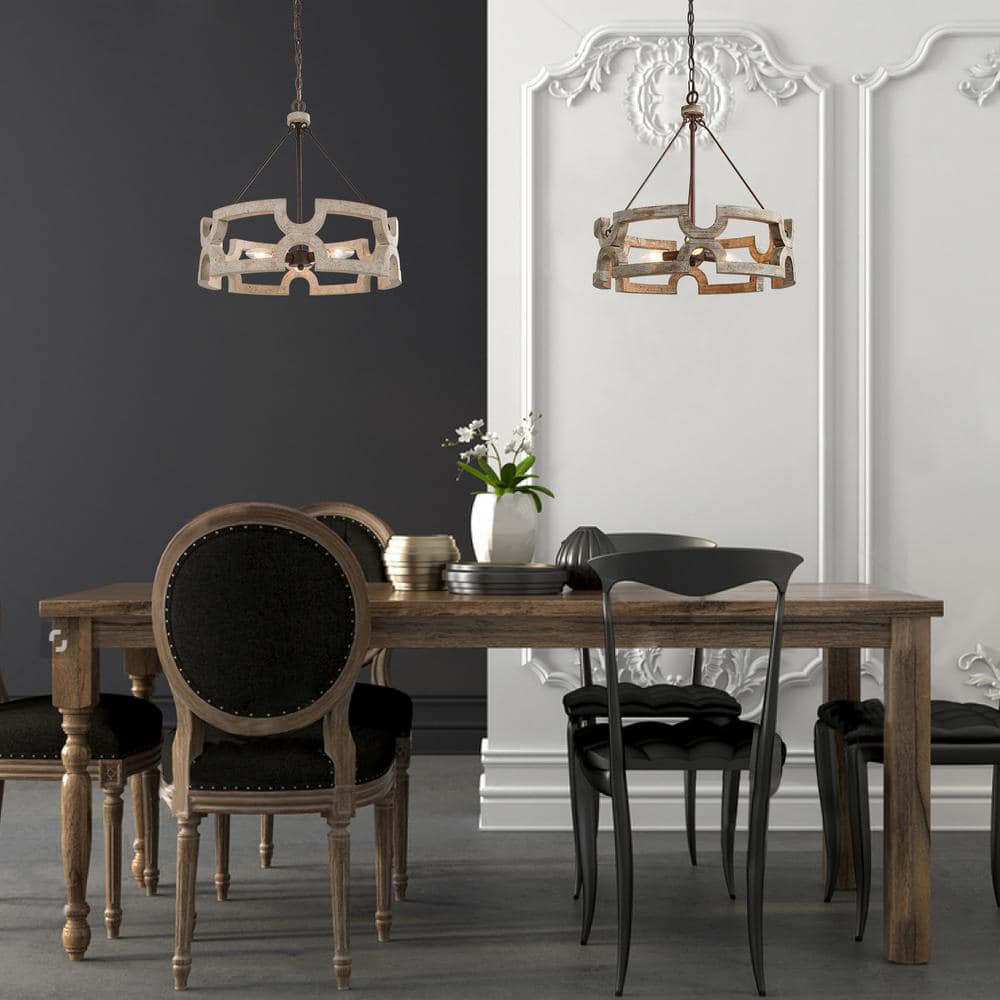 Ulvenenna Wood Chandelier-Moonnatur