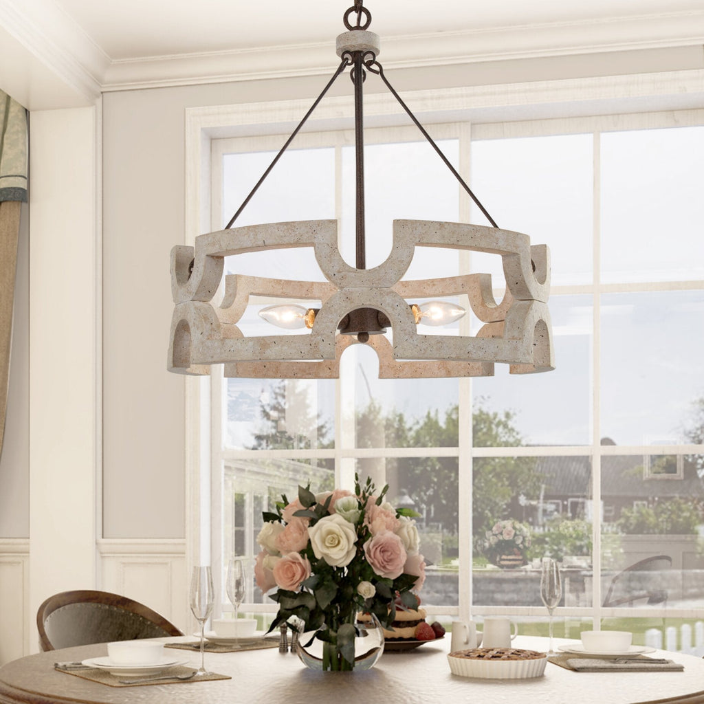 Ulvenenna Wood Chandelier-Moonnatur