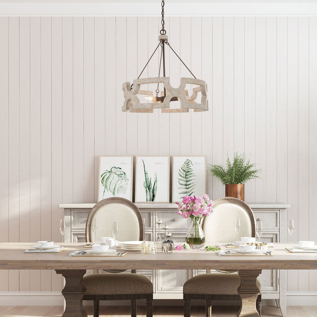 Ulvenenna Wood Chandelier-Moonnatur